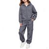 Kids Color Long Sleeve Hooded Sweatshirt Set for Boys Girls Casual Pullover Outfit