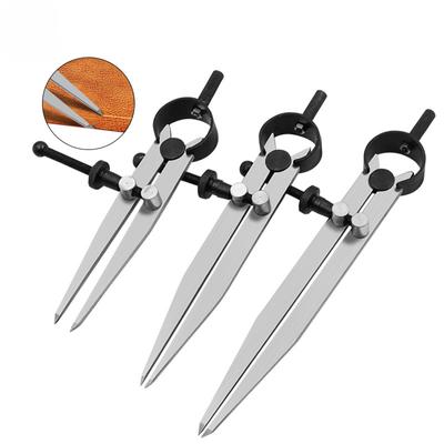 DIY Craft Line Marking Gauge piele instrument reglabil busole calibre aripa divizor leathercraft rotativ zero ecartament