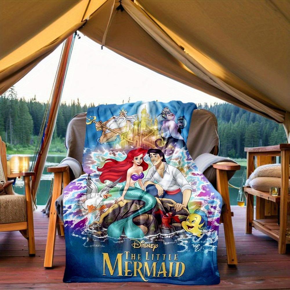 1pc, The Little Mermaid Blanket Soft and Cozy for All Seasons, Outdoor Blankets, Living Room, Travel, Camping