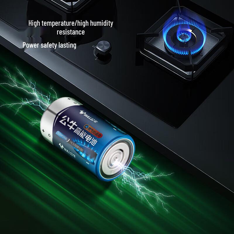 BULL D Size Carbon Dry Battery (5-Pack) CN plug (adapter included)