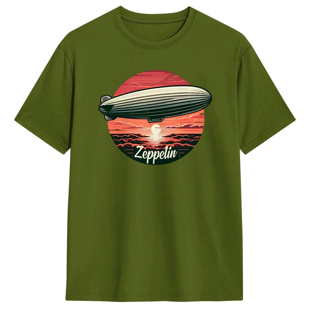 Streetwear TShirt Summer Leds Zeppelins Music Band Leisure T Shirts Pure Cotton Tshirt for Unisex Aesthetic Short Sleeve Top Tees