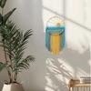 Arazzo da Parete Macramè Boho Sole Decorazione Murale, Acchiappasogni Colorati Intrecciati per Soggiorno Casa Stanza 60 cm L x 30 cm L