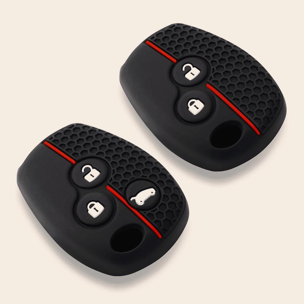 Silikon Schlüsselabdeckung Halter Schlüsselhülle Für Renault Clio 3 Logan 2 Dacia Duster Sandero Stepway Lada Largus Für Nissan Almera Terrano