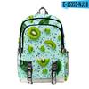 Classic Novelty Cool Fruit Student School Bags Unisex 3D Print Oxford Waterproof Notebook Multifunction Travel Backpacks