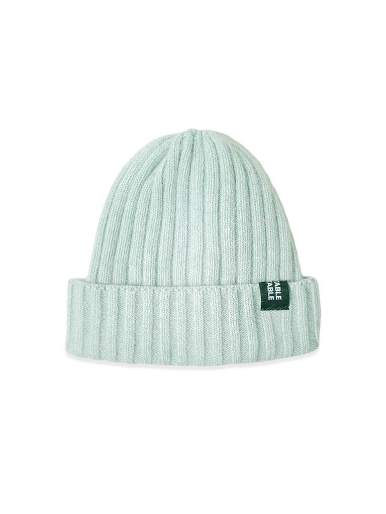 VEGETABLE TABLE Taro Angora Wool Beanie Purple