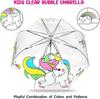 Unicorn Windproof Transparent Children's Rainbow Umbrella
