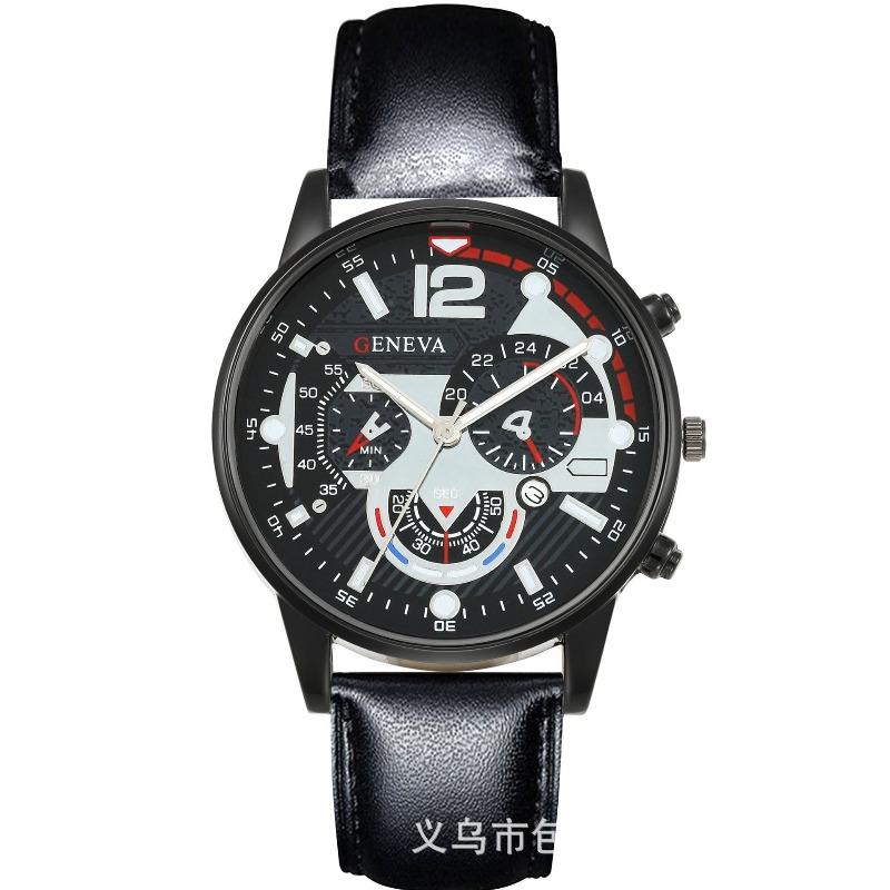Men s Watch Quartz Watch Calendar Belt Watch Men s Fashion Sports Luminous Hand Watch