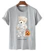 T-shirt Divertente con Stampa Orso Donna Moda Cartone Animato Harajuku Casual T-shirt Femminile Estiva Manica Corta Top T-shirt Unisex Maglietta Unisex