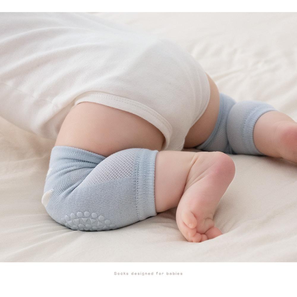 Baby Learning to Climb Knee Pads Baby Summer Mesh Children's Knee Pads Thin Cartoon Baby Learning to Climb Protective Gear Crawling Anti-drop
