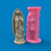 Candle Virgin Mary Sculpture Epoxy Resin Casting Mold DIY Soap Mold Crafts