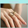 Unique Vintage Inspired Round Textured Copper Ring For Women With Adjustable Size