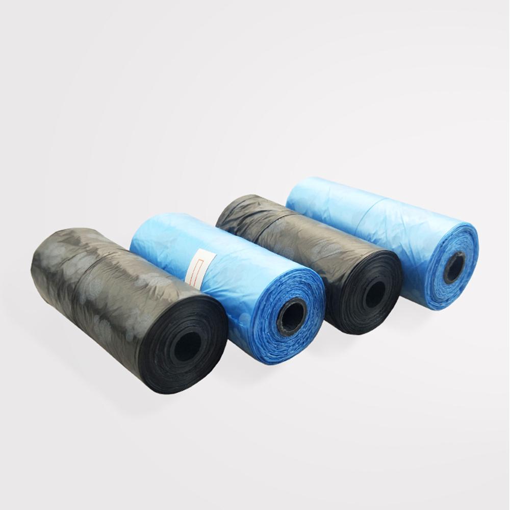 15 Pcs Pet Dog Waste Poop Bags with Printing Footprint Pattern Design Clean-up Garbage Waste Bag