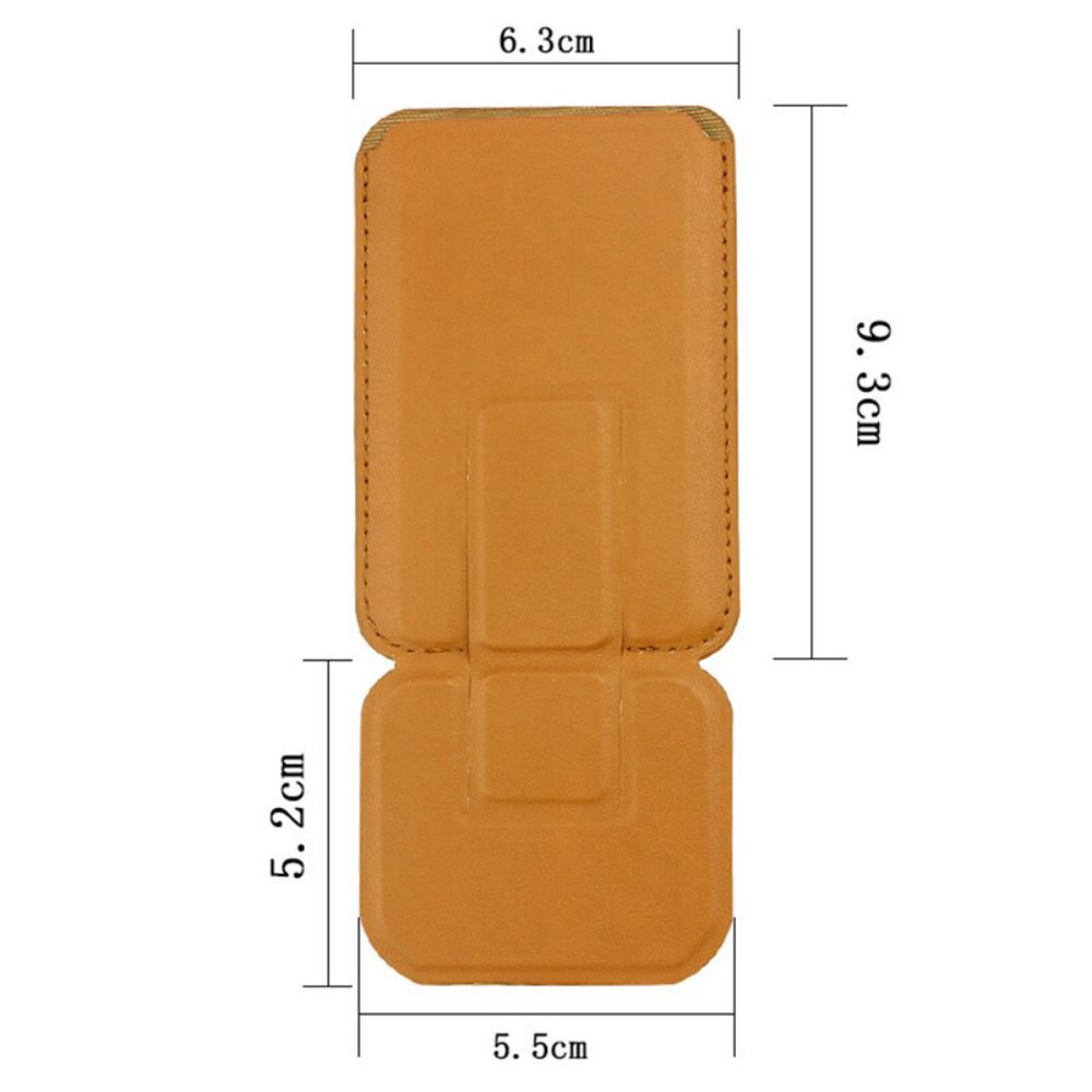 Phone Pocket Wallet Case PU Leathe Cell Phone Pouch Portable Phone Bracket  Phone Accessories