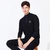 Navigare Men's Long-Sleeve Half-Button Mock Neck Sweater