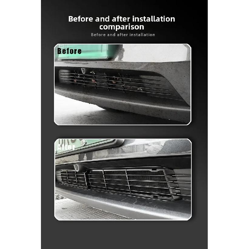 For Tesla Model Y Juniper 2025 2026 Radiator Protection Grille Mesh Inserts Front Air Inlet Vent Grille Cover Anti-insect