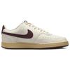 Nike Court Vision Low Next Nature Sail Dark Beetroot Unisex Sneakers Cream Pearl-White Sesame FB8942-133