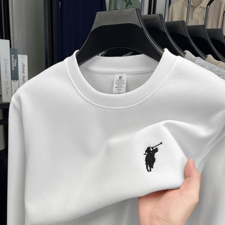 16Double8 Heren 550g Geborduurd Sweatshirt met Ronde Hals en Lange Mouwen - Herfst/Winter 2025 Collectie M (45-52.5 kg)