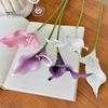 EVA Material Flowers Artificial Calla Lily Flowers, Flexible Branches Realistic Faux Flower, Retro Home Decor Soft Touch Fake Lilies for Wedding
