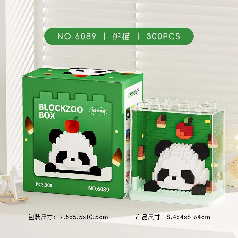 Kawaii Tier Bausteine Roter Panda Waschbär Koala Pinguin Montiertes Elefantenmodell Mini Ziegel Figur Spielzeug Für Kinder Geschenke