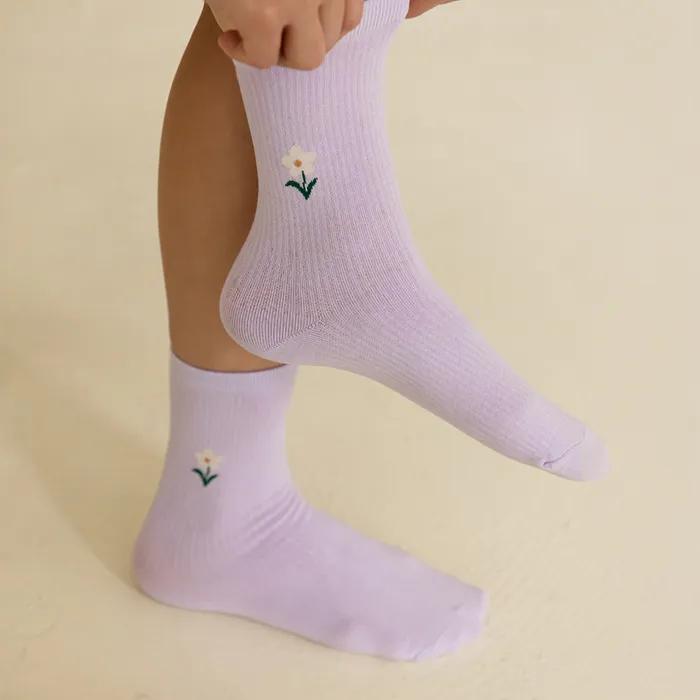 Daily Vintage Women's Socks 5-Piece Set - 06 Fall In Love (Gift Set/Women's Socks) + Free Shopping Bag