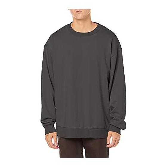 [Wego] Unisex M-XL BIG Sweatshirt Drop Shoulder Parka Sweatshirt Plain Tops Clothing Outerwear Room Wear Loungewear Large Size Loose Spring Summer