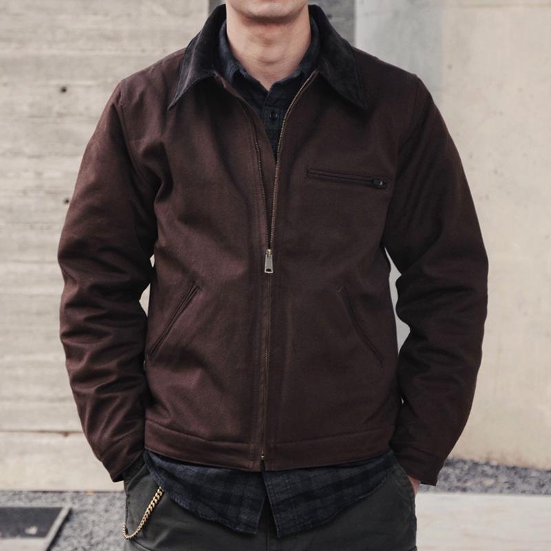 

Мужская стеганая хлопковая куртка с лацканами GDDQSDC - Detroit Interstellar Edition J001 Small хаки