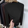 German Velvet Stand-up Collar Long-sleeved Bottoming Shirt Autumn and Winter New Warm Solid Color Thin Versatile Slim-fitting T-shirt