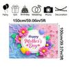 Frohen Muttertag Blumenhintergrund - Rosa & Lila Blumendesign für Fotostudios, Geburtstage, Jubiläen und Ganzjahresnutzung, Muttertagsgeschenk