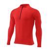 Men's Quick-Dry Reflective Long Sleeve Zip-Up Running Top