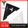 Autosticker Tesla 2 stuks Deurhoek Beschermer Bumper Botsing Krasbestendige Beschermer Auto Logo voor Tesla TM3 TMX Sticker 2016-2020 Stickers Mo