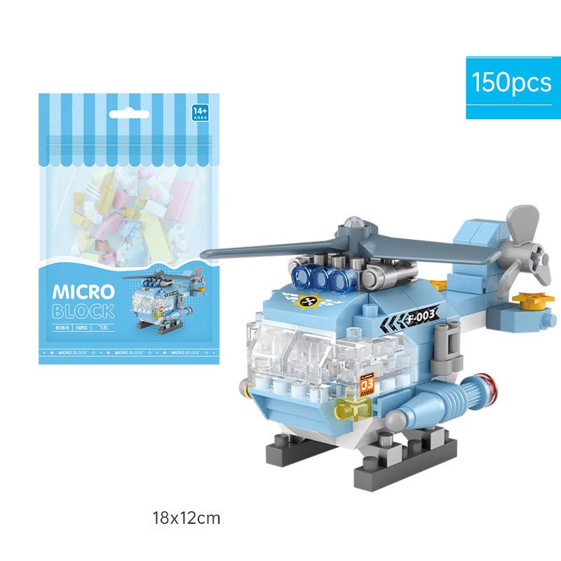 Kampfflugzeug Flugzeug Raumschiff Luftschiff Mini-Panzer Rakete Panzerfahrzeug Modell Bausteinsets Steine Spielzeug Stadt