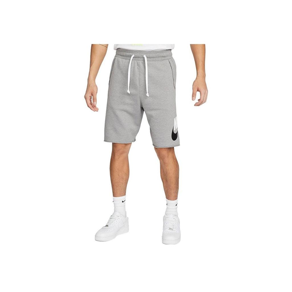 Nike Sport Knit Solid Color Breathable Large Logo Casual Shorts Men Bottoms Gray DM6818-029