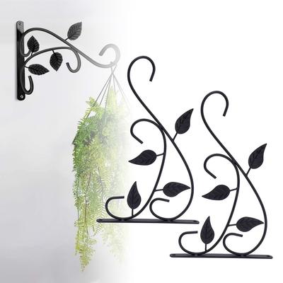 2pcs Iron Plant Hanger Bracket 11.97x8.46in Outdoor Plant Bracket  Indoor Space