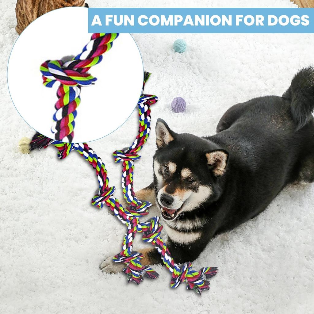 Heavy Duty Dog Toy For Aggressive Chewers – Tough Chew Toys For Large Dogs, Great For Tug-of-War & Teeth Cleaning