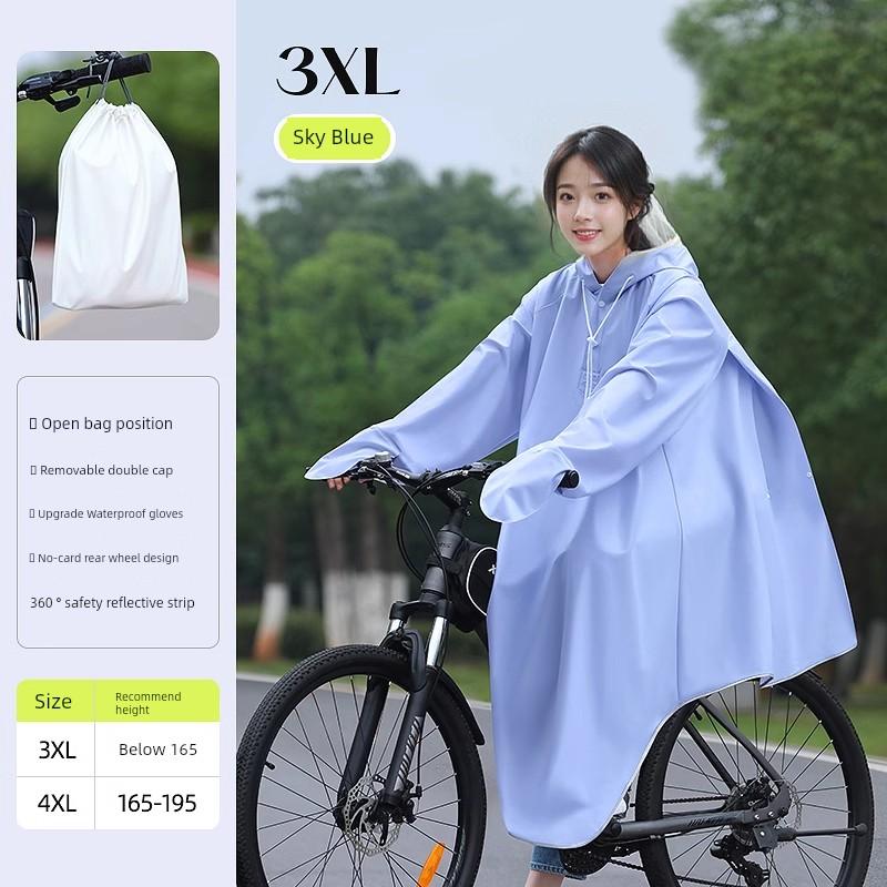 Raincoat Bicycle Mountain Bike Riding Junior High School Student Male Dedicated Single Body Rainstorm Prevention New Poncho Women