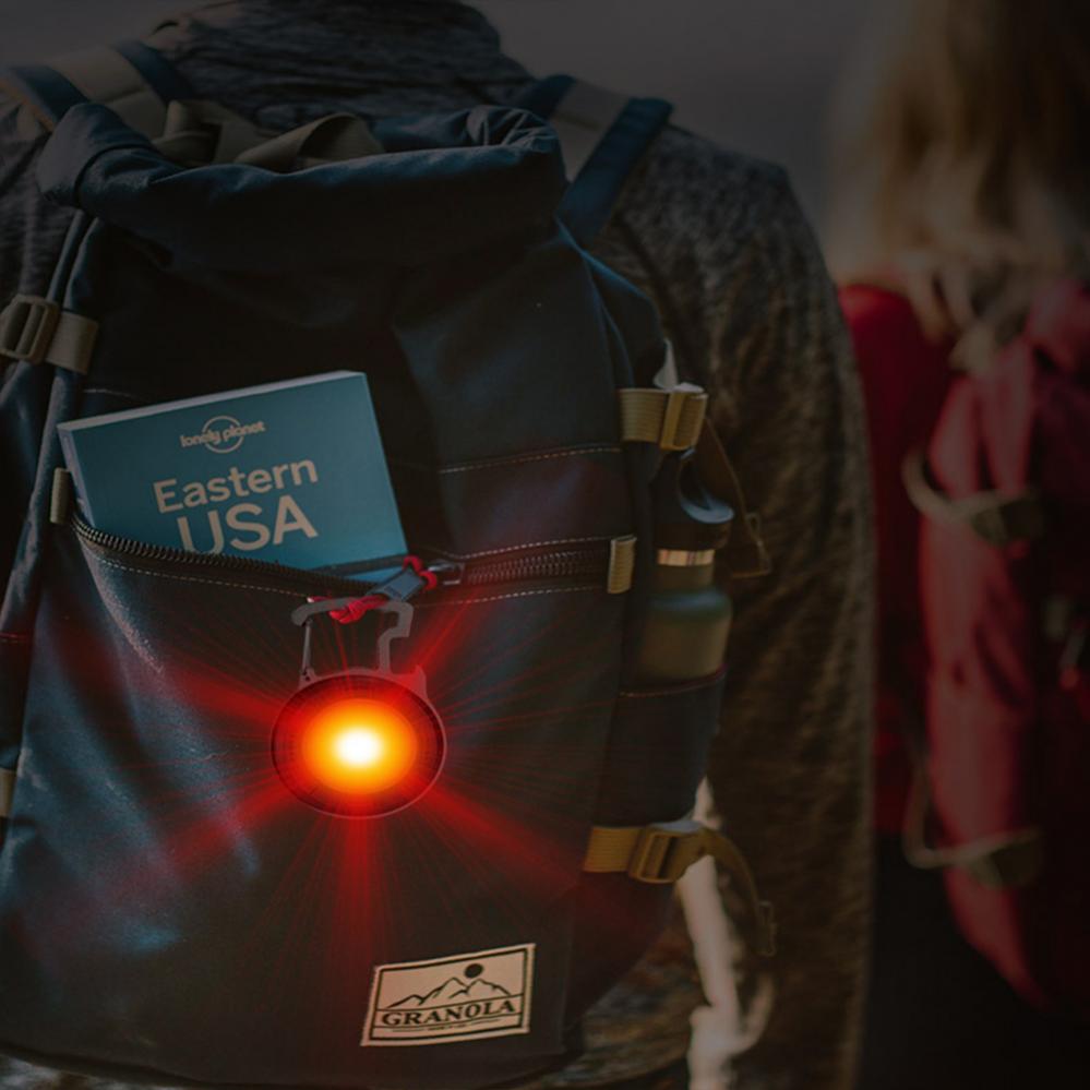 Mini Keychain Flashlight Rechargeable Work Light Portable Travel Torch Pocket Flash Light with Folding Bracket Bottle Opener