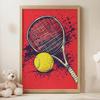 Plakat Tenisowa Pasja Plakat Tenisowa Pasja, 40X50 Cm, Rama Aluminiowa Czarna, Papier Matowy 230 Gsm