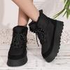 New Winter Round Toe Thick Soled Women's Boots Fashion Casual Comfortable Warm Cotton Shoes Women's  41