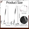 Clear Acrylics Easel Stands 5.9Inch Decorative Plate Display Stand Picture Frame Stand for Displaying Books Photos