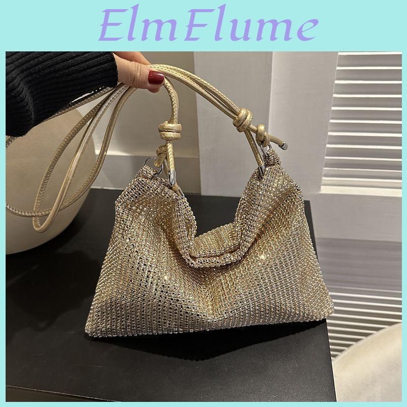 Rhinestone Summer Women Bag Popular New Senior Foreign Style Shoulder Armpit Bag Niche Crossbody Bag Bucket Bag