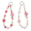 Pearl Crystal Bead Phone Strap Wrist Chain Mobile Phone Lanyard Cell Phone Chain  Women/Lady/Girl
