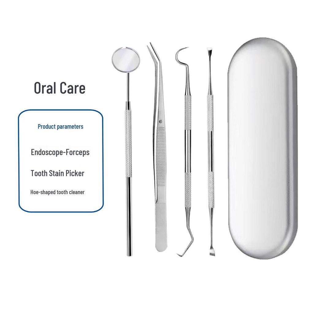 Dental Cleaning Tool Set: Remove Stains & Plaque with Mirror & Probe