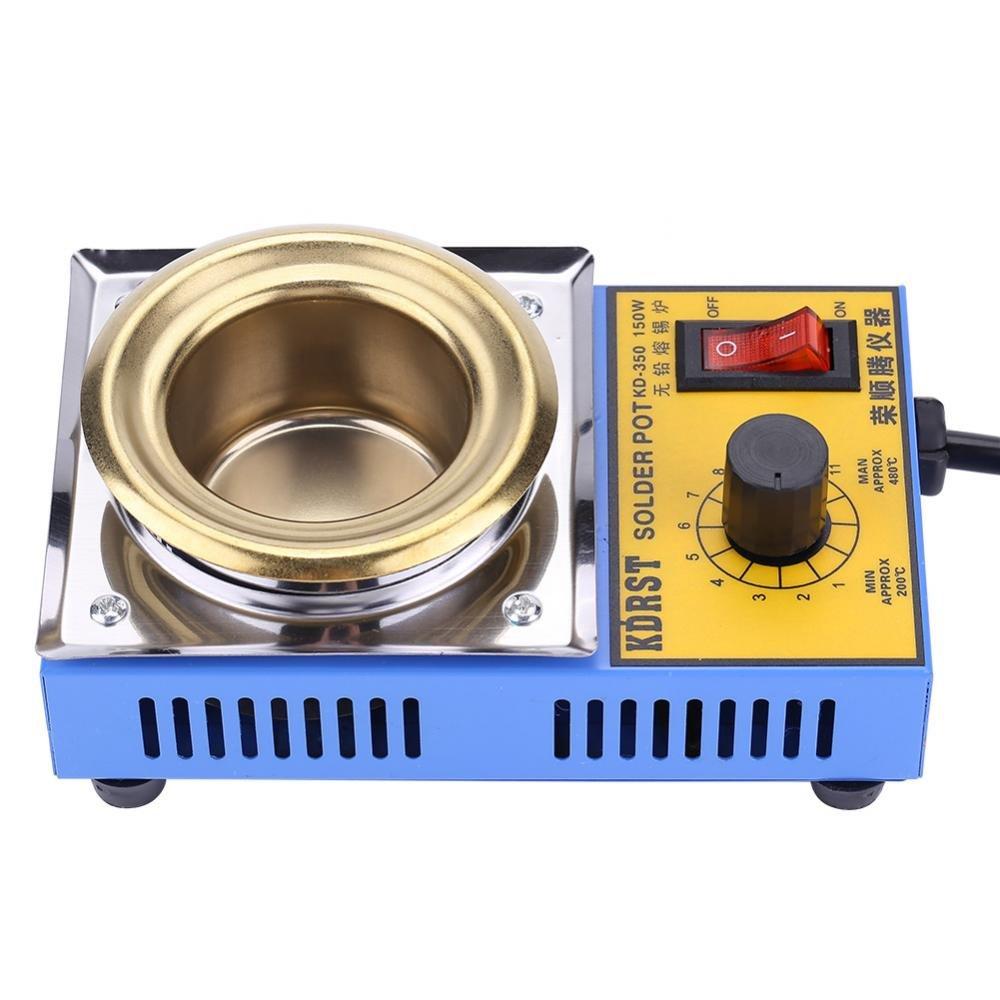 150W-50mm Titanium Alloy Molten Soldering Pot, Lead-Free, Analog Soldering Pot, 110V, 200℃-450℃