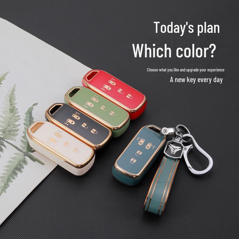 Gold Trim Key Case for Honda Models: XR-V, Spirior, Greiz, Ai Li, Odyssey