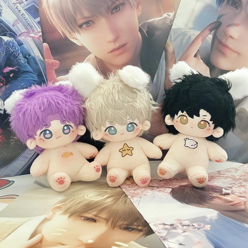 20cm Love and Deepspace Standing Plush Doll Anime Idol Figure Soft Toy Christmas Gift for Fans