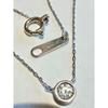 Used Platinum 850 Diamond Necklace Canal Yondo Sea Canal4 Pt850