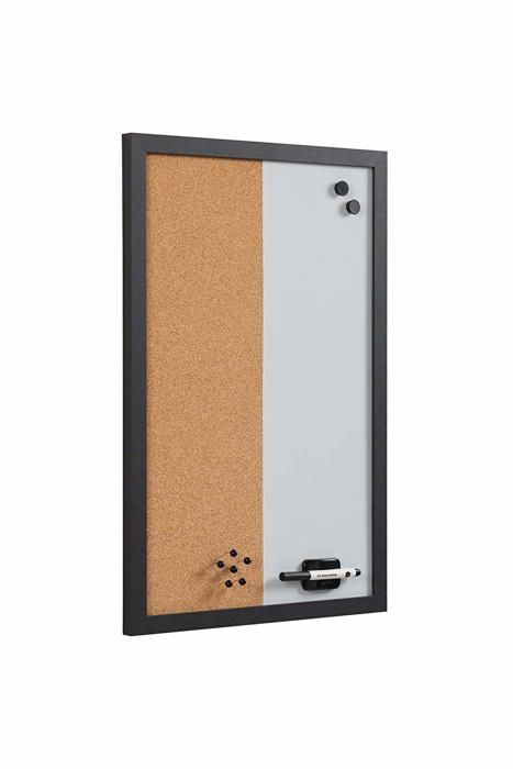 Tableau - Bi-office - MX03106168 - 60x40 cm - Surface combinée - Cadre noir solide