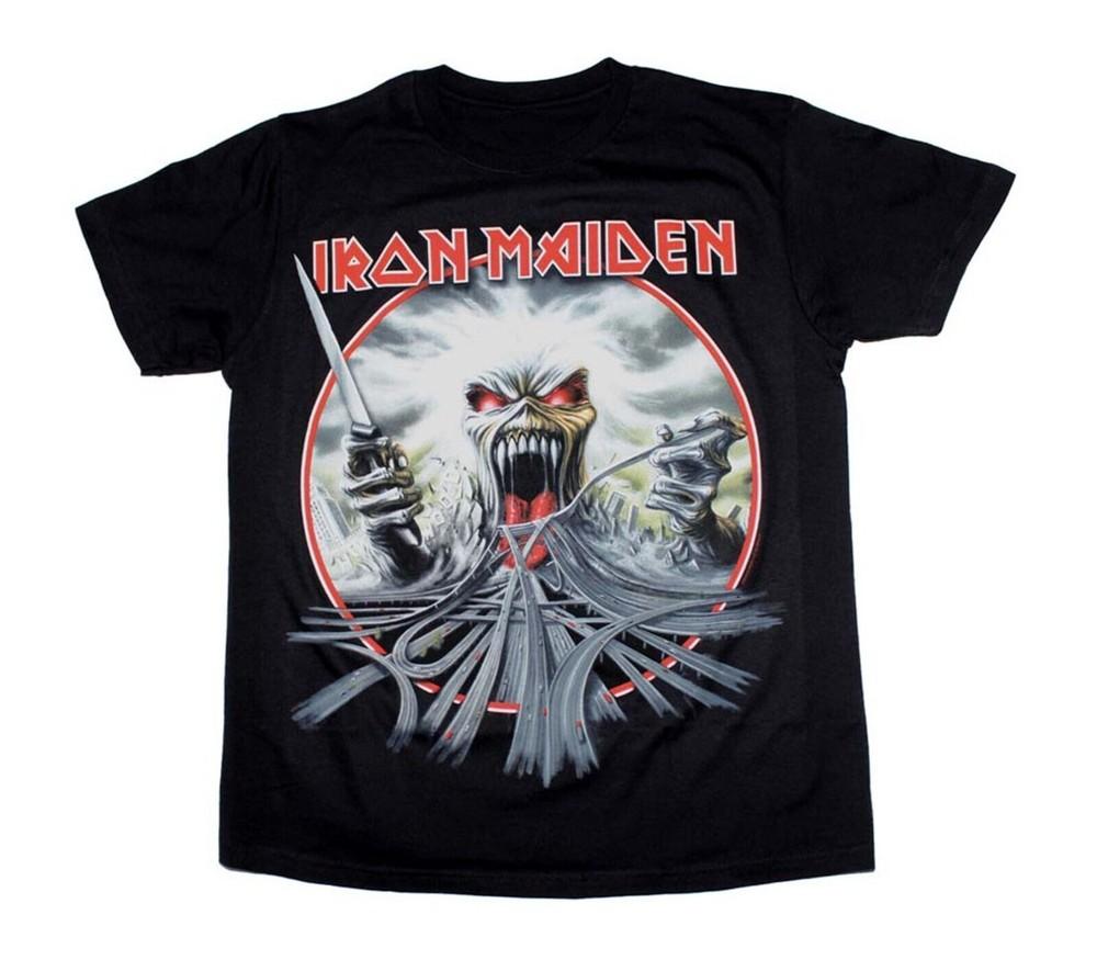 IRON MAIDEN cd lgo CALIFORNIA HIGHWAY Official SHIRT MED New trooper seventh Unisex T-Shirt XXL