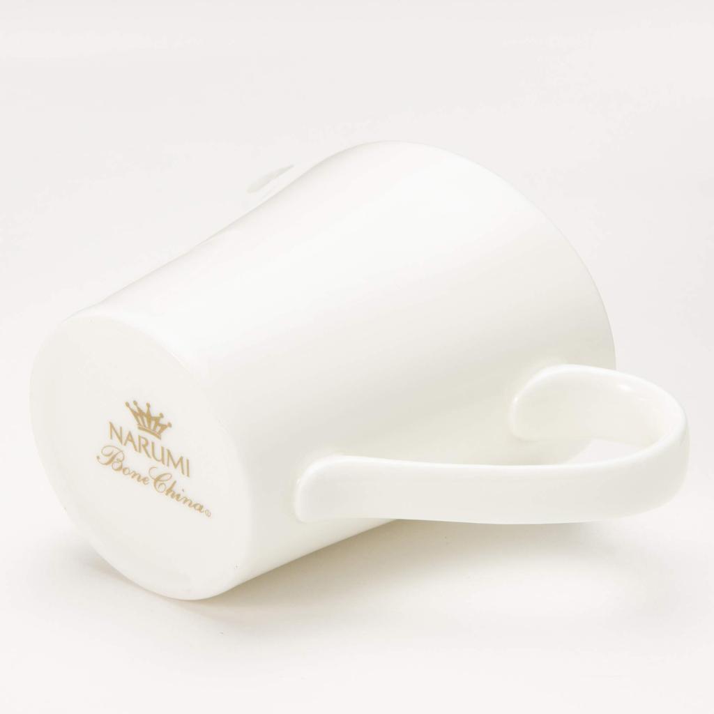 NARUMI Creamer, Flat Rim, White, 100cc, Made In Japan, 51030-4666