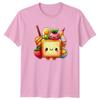 Cute Kawaii Happy Food Character TShirt Kawaii Food Food Birthday Gift